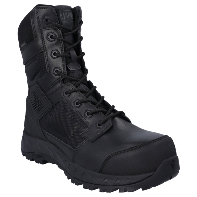 Magnum work boots Spider Exo 8.0 Sz WP (waterproof, side zip) composite toe & plate black men's